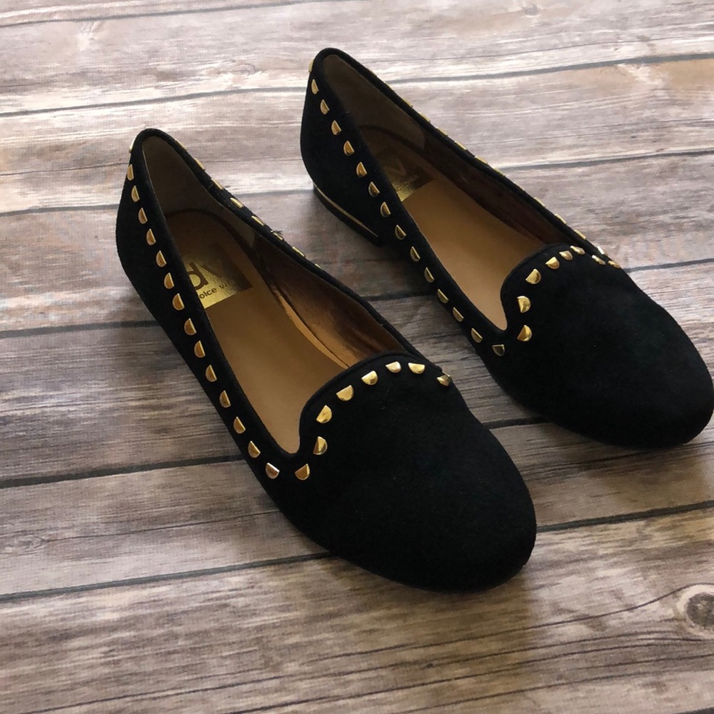 Dolce Vita loafers with gold trim